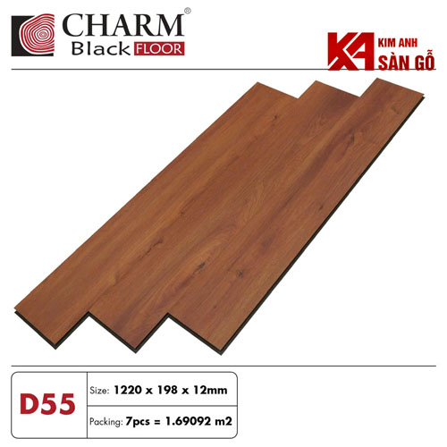 Sàn Gỗ Công Nghiệp 12MM CHARM WOOD-D55